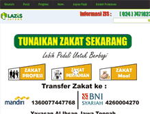 Tablet Screenshot of lazisjateng.or.id